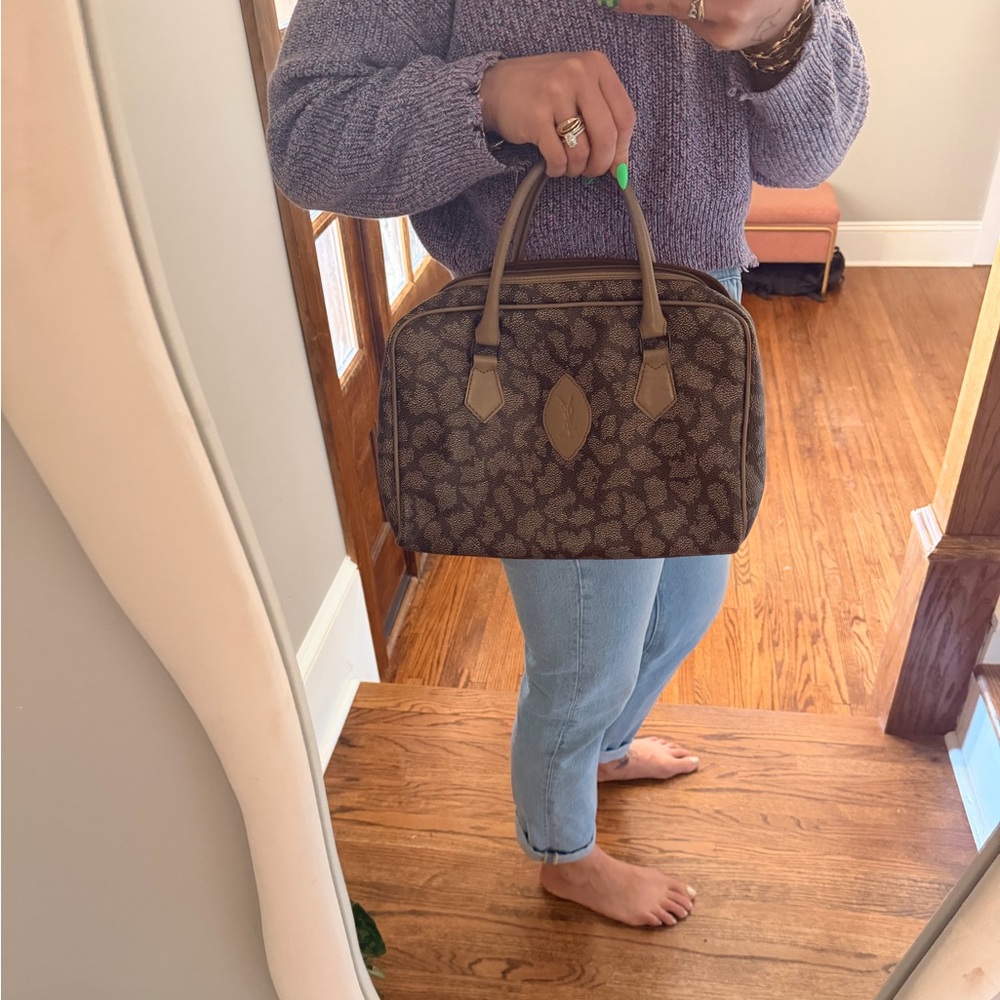 Vintage YSL Giraffe Leather Boston Bag - Picture 9 of 9
